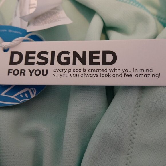 Cupshe One Piece Swimsuit Women's Size XS Blue Plunge Neck High Cut Cheeky - Picture 7 of 9